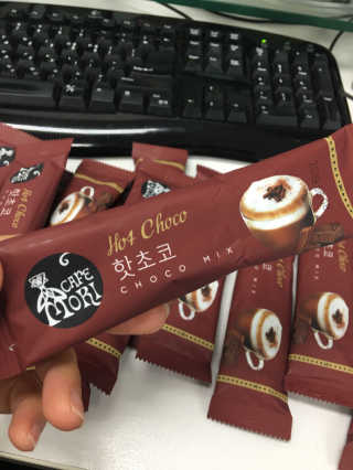 (주)쟈뎅 쟈뎅 까페모리 핫초코 50개입 — 5점을 준 리뷰어가 2017년 12월 올린 사용 사진