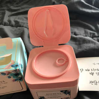메이베나 1일 1팩 뽑아쓰는 마스크팩 — 5점을 준 리뷰어가 2019년 2월 올린 사용 사진