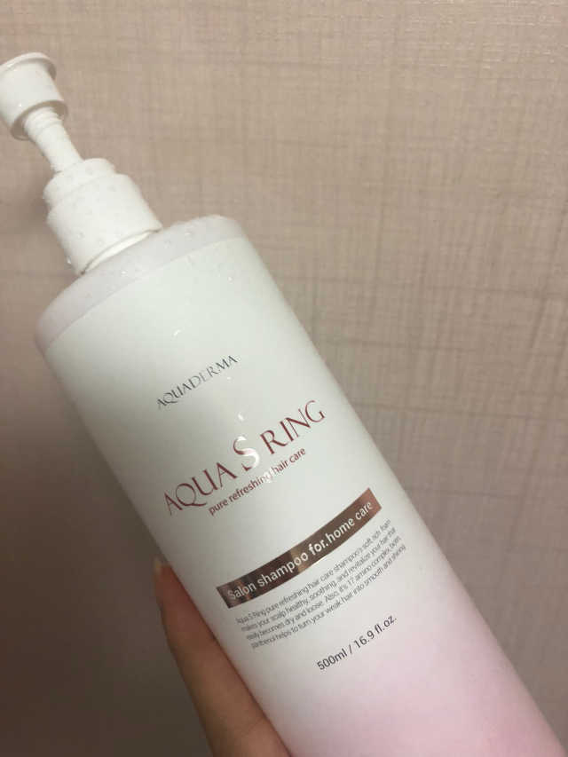 아쿠아S링 퓨어리프레싱 헤어케어 500ml 리뷰 사진