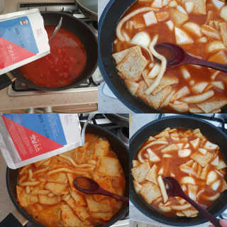 [홍코너떡볶이]옛날떡볶이 인기맛 4팩세트 — 5점을 준 리뷰어가 2019년 12월 올린 사용 사진