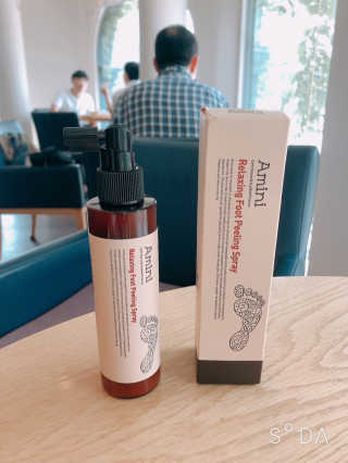 아미니 릴렉싱 풋 필링 스프레이 — 5점을 준 리뷰어가 2019년 8월 올린 사용 사진