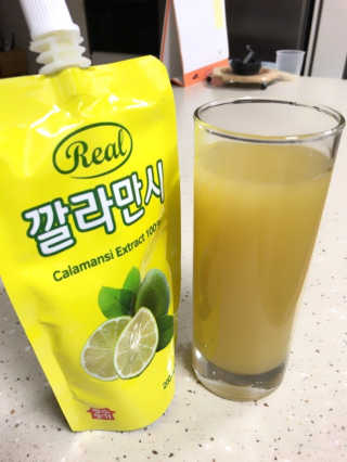 장수농가 리얼깔라만시 — 4.67점을 준 리뷰어가 2018년 4월 올린 사용 사진