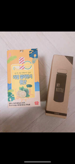장수농가 리얼깔라만시 원샷 50ml 10팩+보틀 — 3점을 준 리뷰어가 2019년 5월 올린 사용 사진