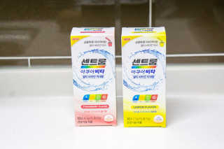 센트룸 아쿠아비타 레몬향, 딸기향 — 5점을 준 리뷰어가 2019년 5월 올린 사용 사진