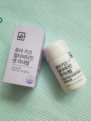 네츄럴굿띵스 퓨어 키즈 멀티비타민 앤 미네랄 30일분 — 5점을 준 리뷰어가 2017년 10월 올린 사용 사진
