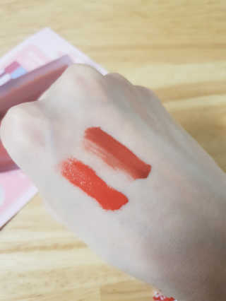 [블랙루즈] 에어 핏 벨벳 틴트3 택1+랜덤1 — 3점을 준 리뷰어가 2019년 2월 올린 사용 사진
