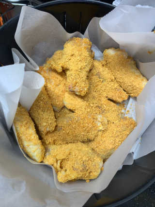 MCP 하이몰 마법의치킨가루2봉랜덤 + 코코넛허니버터2봉 — 4.5점을 준 리뷰어가 2020년 3월 올린 사용 사진