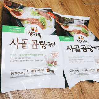 [풀무원] 사골곰탕국밥 황태해장국밥 — 5점을 준 리뷰어가 2018년 6월 올린 사용 사진