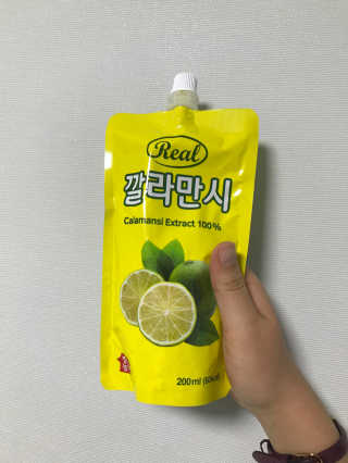 장수농가 리얼깔라만시 — 4.83점을 준 리뷰어가 2018년 4월 올린 사용 사진