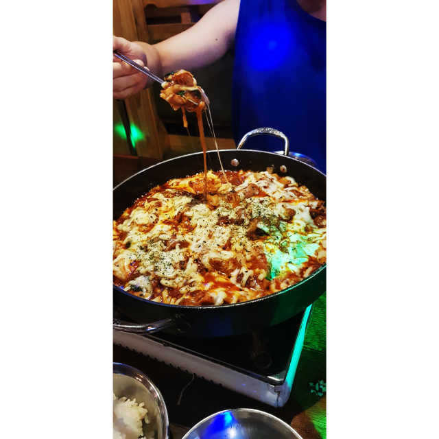 [싼티포 건대점] 직화닭갈비or야채곱창 中 택1 리뷰 사진