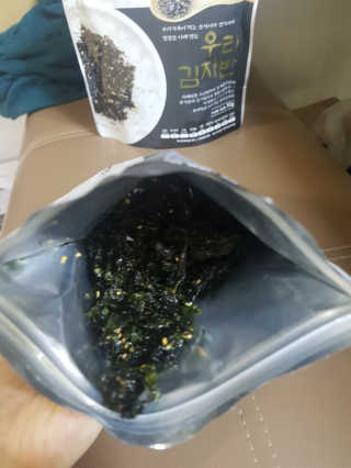광천우리맛김 우리집밥도둑 맛있는광천김 우리김자반 50g 5봉 — 5점을 준 리뷰어가 2018년 3월 올린 사용 사진