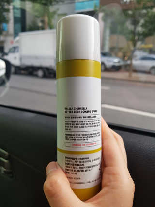 달리프 클로렐라 베러 루트 쿨링 스프레이 100ml — 4점을 준 리뷰어가 2019년 7월 올린 사용 사진