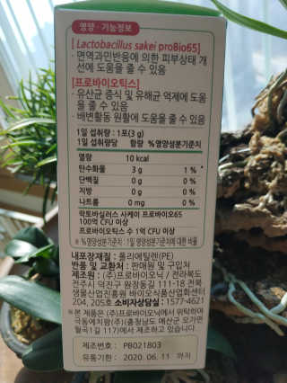 유산균하우스 [프로바이오닉]락토피SP 스틱 — 4.5점을 준 리뷰어가 2019년 3월 올린 사용 사진