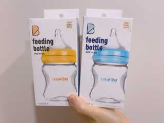 유비맘 신생아젖병 120ml 트리플팩_ 젖꼭지 포함 — 3점을 준 리뷰어가 2020년 3월 올린 사용 사진