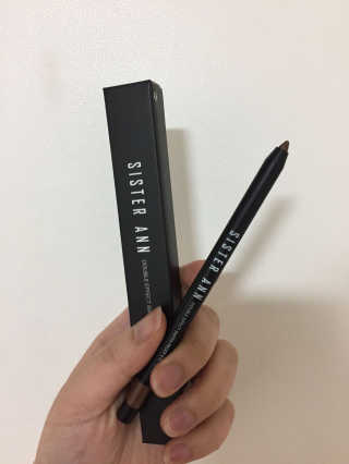 씨스터앤 더블이펙트 워터푸르프 아이펜슬 6종 택1 — 5점을 준 리뷰어가 2018년 4월 올린 사용 사진