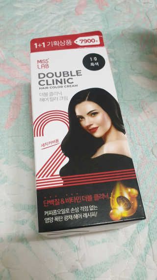 (주)에네스티 미스랩 더블 클리닉 헤어 컬러 크림 — 4점을 준 리뷰어가 2019년 8월 올린 사용 사진