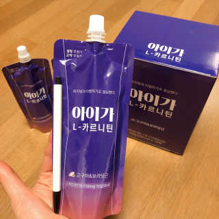 오엔엘 아이가 L-카르니틴 2박스 — 5점을 준 리뷰어가 2019년 3월 올린 사용 사진