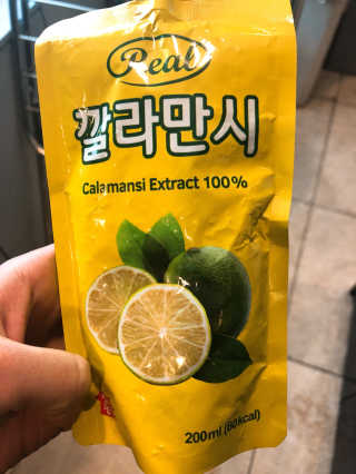 장수농가 리얼깔라만시 — 5점을 준 리뷰어가 2018년 4월 올린 사용 사진