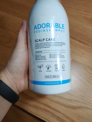 순수연구소 탈모증상완화 어도러블 여인 샴푸 500ml — 5점을 준 리뷰어가 2020년 4월 올린 사용 사진