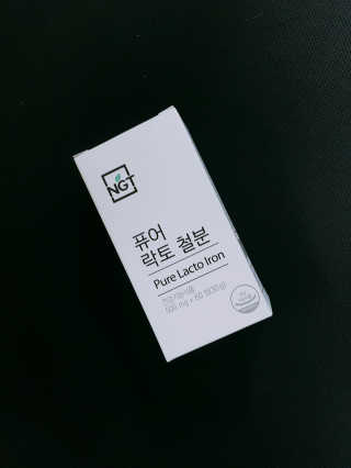네츄럴굿띵스 퓨어 락토 철분 60일분 — 5점을 준 리뷰어가 2017년 10월 올린 사용 사진