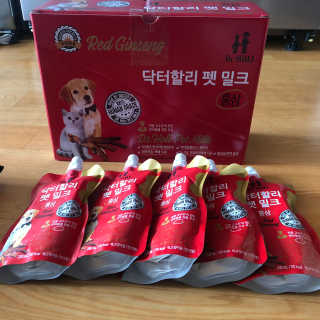 닥터할리펫밀크 8종 — 4점을 준 리뷰어가 2020년 1월 올린 사용 사진