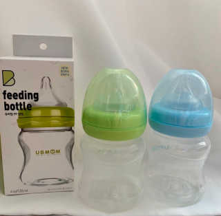 유비맘 신생아젖병 120ml 트리플팩_ 젖꼭지 포함 — 3점을 준 리뷰어가 2020년 3월 올린 사용 사진