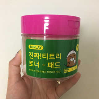 미플레이 진짜 티트리 토너 패드 — 5점을 준 리뷰어가 2018년 11월 올린 사용 사진