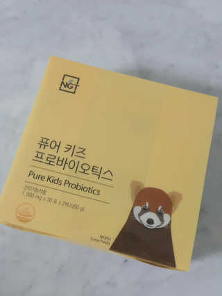 네츄럴굿띵스 퓨어 키즈 프로바이오틱스 60포 — 5점을 준 리뷰어가 2018년 1월 올린 사용 사진