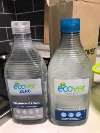 에코버 친환경 주방세제 450ml 무향+카모마일향 — 4.5점을 준 리뷰어가 2018년 12월 올린 사용 사진