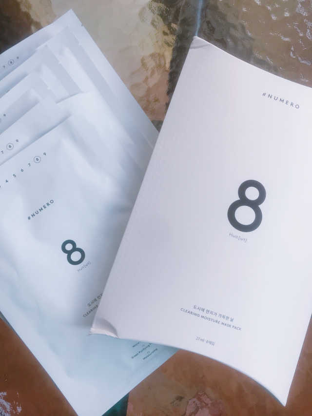 누메로 8 클리어링 모이스처 마스크팩 리뷰 사진
