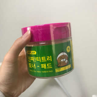 미플레이 진짜 티트리 토너 패드 — 4.5점을 준 리뷰어가 2018년 11월 올린 사용 사진