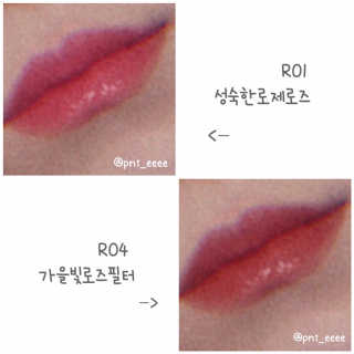 [블랙루즈] 로즈 벨벳 립스틱 택1+랜덤1 — 5점을 준 리뷰어가 2019년 1월 올린 사용 사진