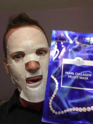 Pearl Collagen Velvet Mask 1 BOX by YVESOM — 4.5점을 준 리뷰어가 2019년 3월 올린 사용 사진