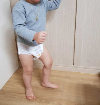 보솜이 베이비케어 팬티형 기저귀 — 5점을 준 리뷰어가 2019년 2월 올린 사용 사진