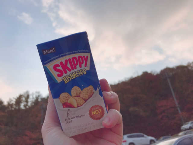 스키피 피넛버터우유 리뷰 사진
