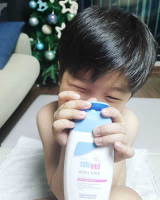 세바메드 베이비 바디밀크 200ml — 5점을 준 리뷰어가 2019년 12월 올린 사용 사진
