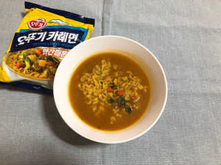 오뚜기카레면 2차 모집 — 5점을 준 리뷰어가 2019년 2월 올린 사용 사진