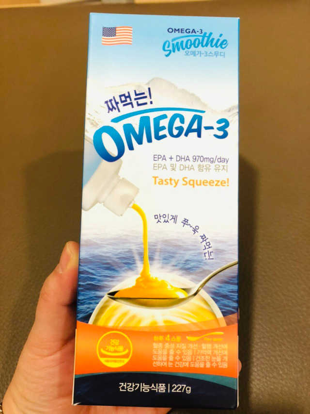 [오메가스무디] 짜먹는 오메가3 DHA 임산부 어린이 리뷰 사진