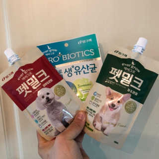 [빙그레] 에버그로 생유산균 1봉（10포입）+펫밀크2팩 — 5점을 준 리뷰어가 2019년 5월 올린 사용 사진