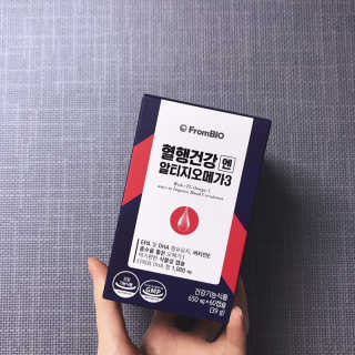 프롬바이오 혈액순환과 눈 건강을 동시에 혈행건강엔알티지오메3 — 5점을 준 리뷰어가 2019년 11월 올린 사용 사진
