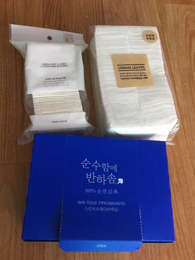 어반리브즈 프리미엄 화장솜 트라이얼 SET 리뷰 사진