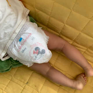 보솜이 베이비케어 팬티형 기저귀 — 4점을 준 리뷰어가 2019년 3월 올린 사용 사진