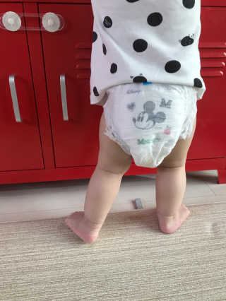 보솜이 베이비케어 팬티형 기저귀 — 5점을 준 리뷰어가 2019년 3월 올린 사용 사진