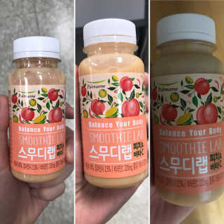 풀무원 스무디랩 피치&비타 — 4.5점을 준 리뷰어가 2017년 11월 올린 사용 사진