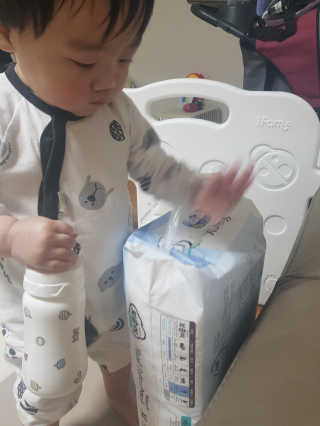 보솜이 리얼코튼 팬티형 — 4점을 준 리뷰어가 2019년 3월 올린 사용 사진