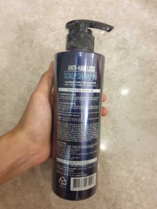다슈코리아 다슈 데일리 단백질 한방 두피 골드 샴푸 500ml — 4점을 준 리뷰어가 2019년 9월 올린 사용 사진
