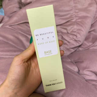 땡큐파머 비 뷰티풀 퓨어 메이크업 베이스 그린 — 3.5점을 준 리뷰어가 2019년 7월 올린 사용 사진