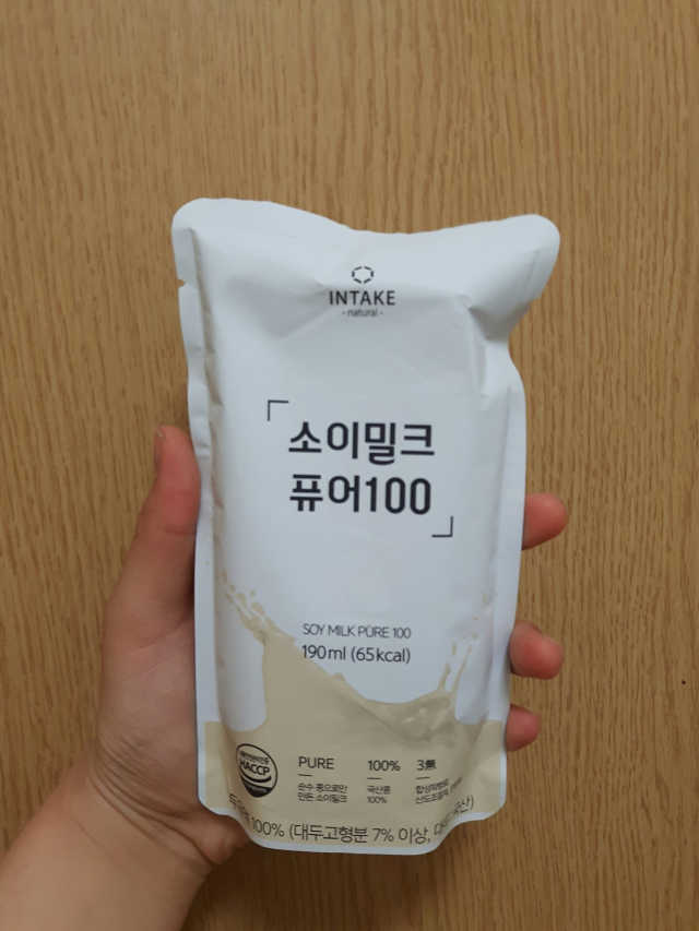 소이밀크 퓨어100 리뷰 사진