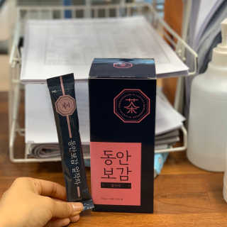 동안보감 얼작차 붓기를 빼주는 동안보감 한방 프리미엄 얼작차 — 4점을 준 리뷰어가 2019년 10월 올린 사용 사진