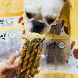 [펫토리아] 뚝딱뚝딱 400g 강아지 간식 베스트5종 — 5점을 준 리뷰어가 2019년 1월 올린 사용 사진